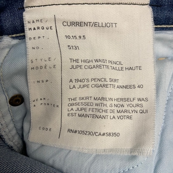 Current Elliott High Waist Pencil Skirt - Picture 6 of 8